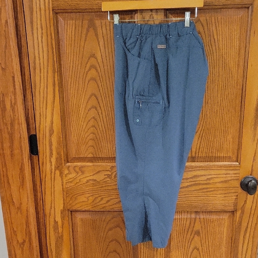 Columbia Womens Technical Cropped Pants In Teal Blue Size Large